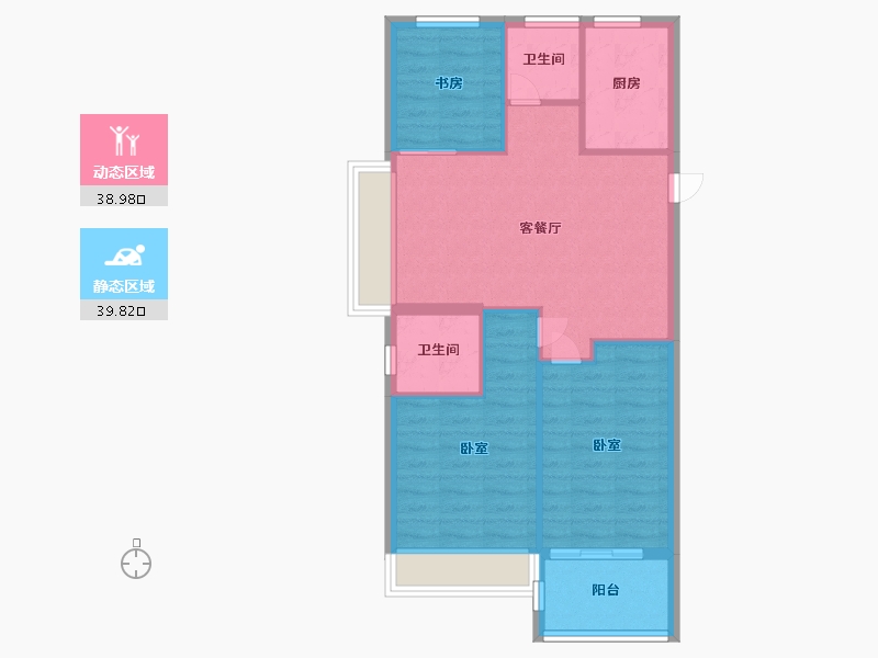 浙江省-嘉兴市-绿嘉兰园-71.06-户型库-动静分区