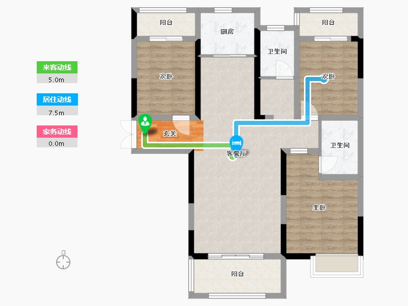 河南省-周口市-君达东方-96.32-户型库-动静线