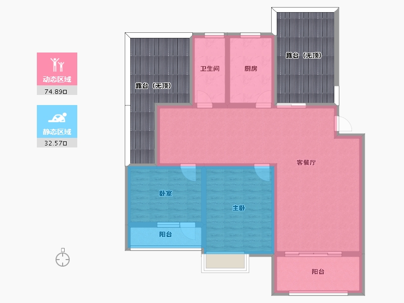 山东省-济宁市-裕隆·圣都花园-124.61-户型库-动静分区