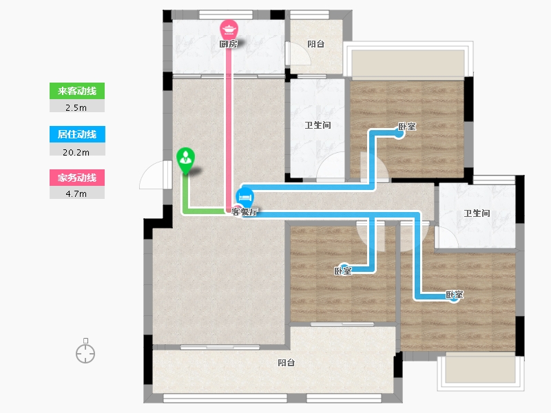 湖南省-邵阳市-宝峰城-80.88-户型库-动静线