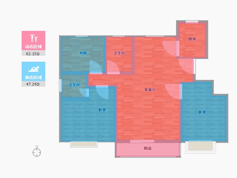 山东省-济宁市-书香水岸-99.01-户型库-动静分区