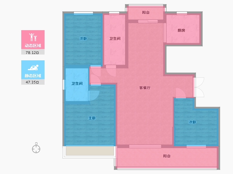 河南省-周口市-众恒华府-112.00-户型库-动静分区