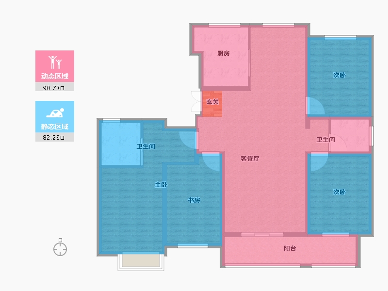 山东省-泰安市-福源翡翠嘉苑-157.00-户型库-动静分区