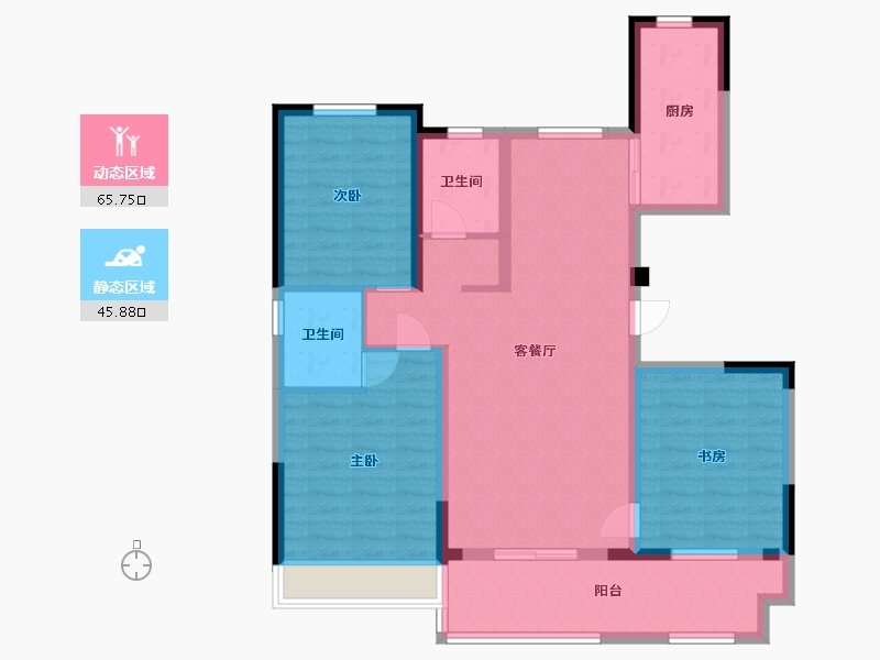 河南省-周口市-德高·金麟府-99.90-户型库-动静分区