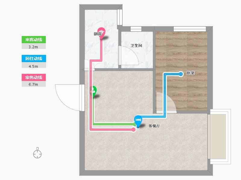 广东省-汕头市-东晖雅居-38.33-户型库-动静线