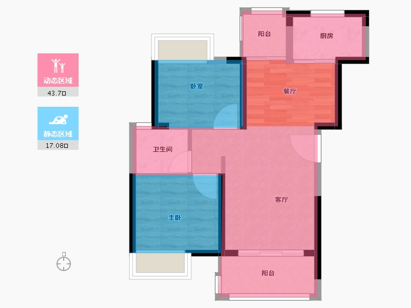 广东省-惠州市-君悦华庭-53.98-户型库-动静分区