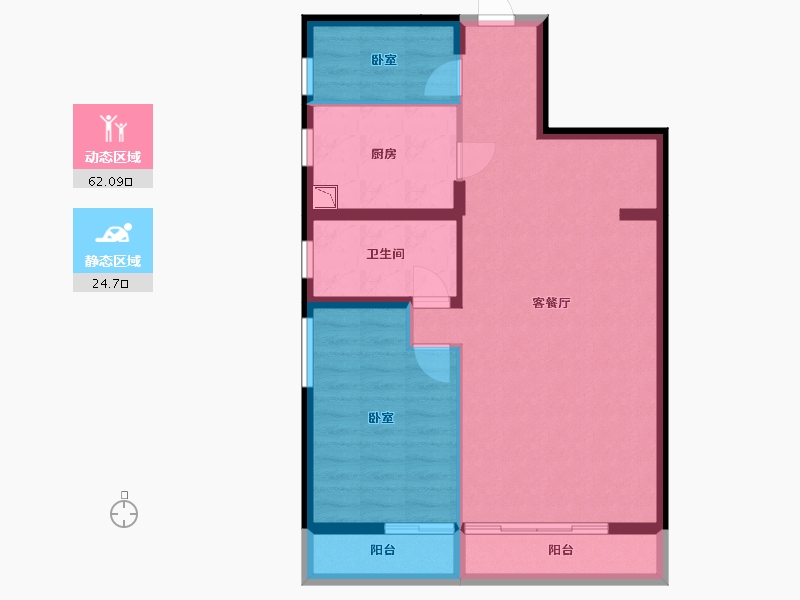 四川省-成都市-光华壹号-77.97-户型库-动静分区