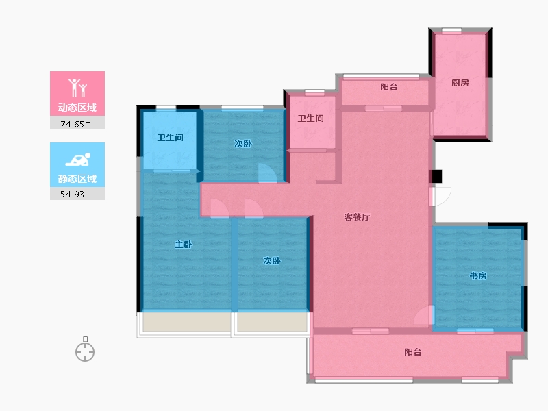 河南省-周口市-德高·金麟府-115.36-户型库-动静分区