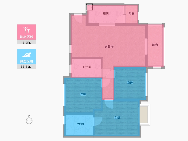 四川省-成都市-昌建星悦城-77.73-户型库-动静分区