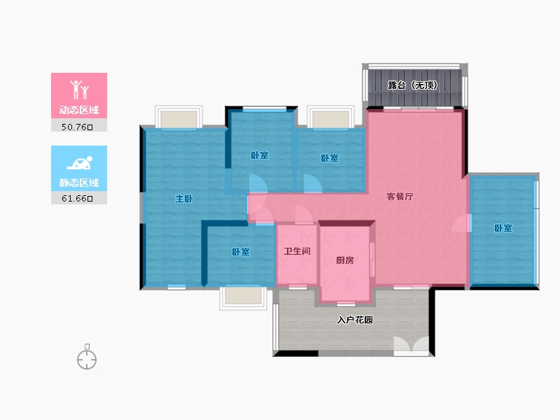 广西壮族自治区-玉林市-中建伴山壹号-122.63-户型库-动静分区