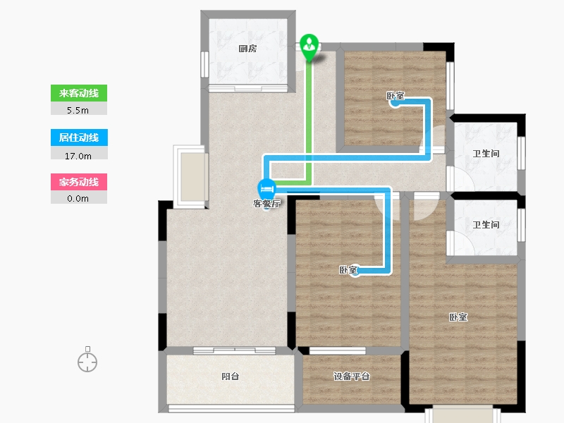 湖南省-衡阳市-碧水湾-102.29-户型库-动静线