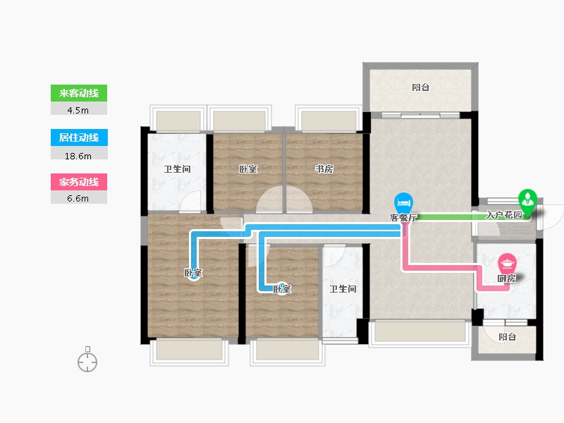 湖南省-衡阳市-银泰红城6~9期-109.00-户型库-动静线