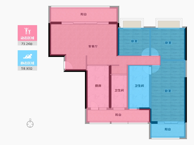 广东省-汕头市-中海寰宇天下-118.42-户型库-动静分区