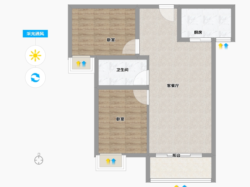 河南省-商丘市-新都会-71.86-户型库-采光通风