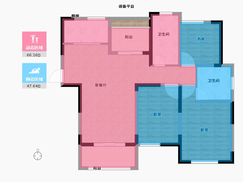 河南省-商丘市-金色福园三期-103.00-户型库-动静分区