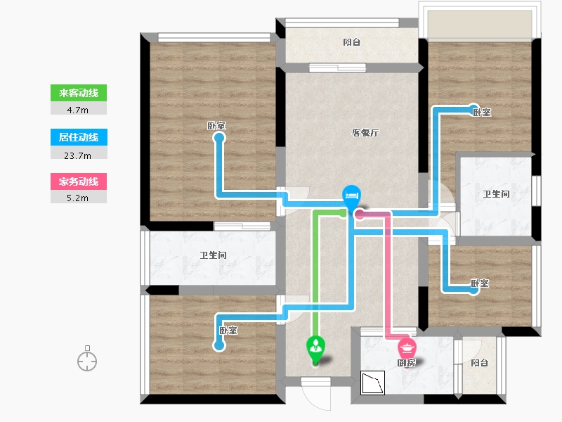 广东省-深圳市-大悦城·天玺壹号-86.45-户型库-动静线