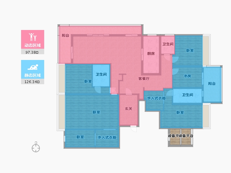 浙江省-衢州市-碧桂园府前1号-205.35-户型库-动静分区