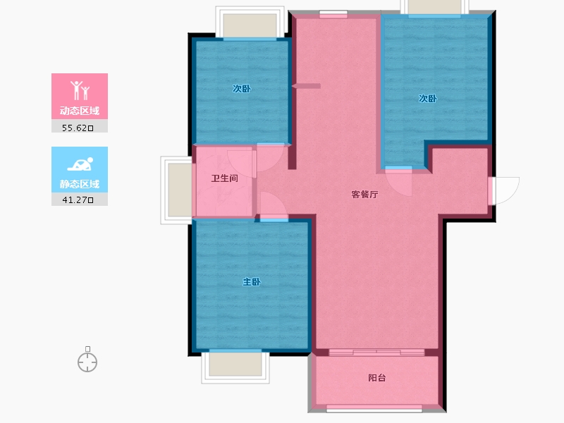 河北省-保定市-直隶新城-87.00-户型库-动静分区