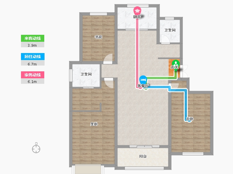 山东省-泰安市-福源翡翠嘉苑-121.00-户型库-动静线