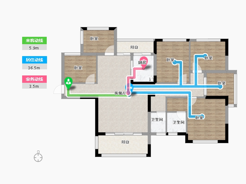 湖南省-衡阳市-长旭•江山壹号-115.09-户型库-动静线