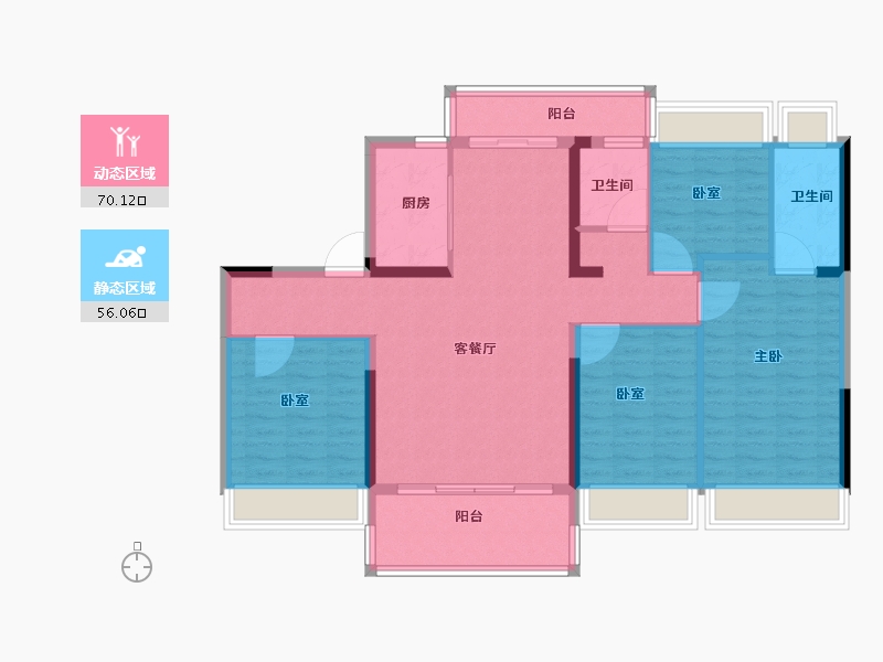 广东省-佛山市-高明碧桂园峰会-114.01-户型库-动静分区