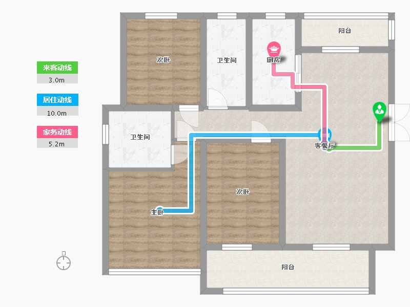 河南省-周口市-众恒华府-103.20-户型库-动静线