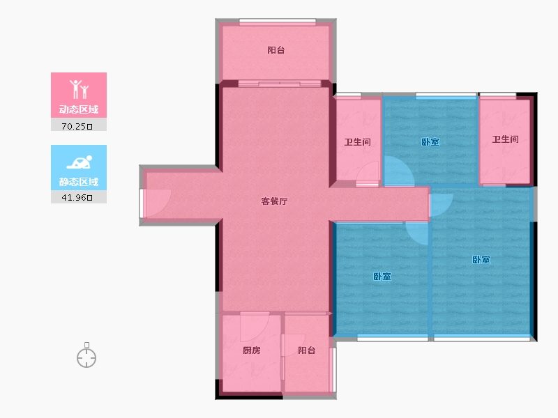 广东省-阳江市-粤沛森林湖-101.75-户型库-动静分区