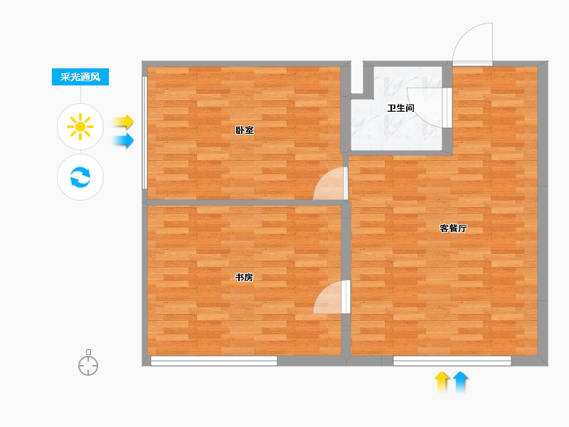 山东省-济宁市-中德广场-68.00-户型库-采光通风