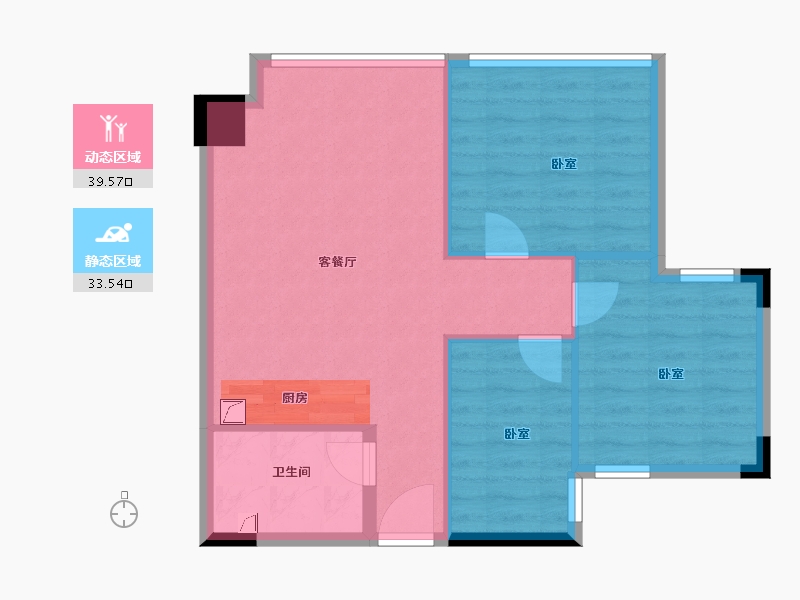 广东省-佛山市-国瑞铂金公馆-66.00-户型库-动静分区