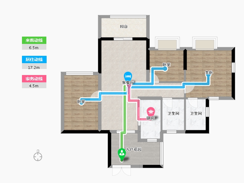 广西壮族自治区-玉林市-中建伴山壹号-91.79-户型库-动静线