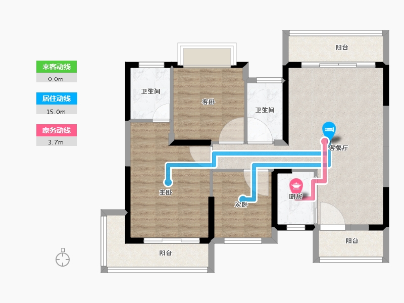 湖南省-常德市-星语林·创客大街-89.25-户型库-动静线