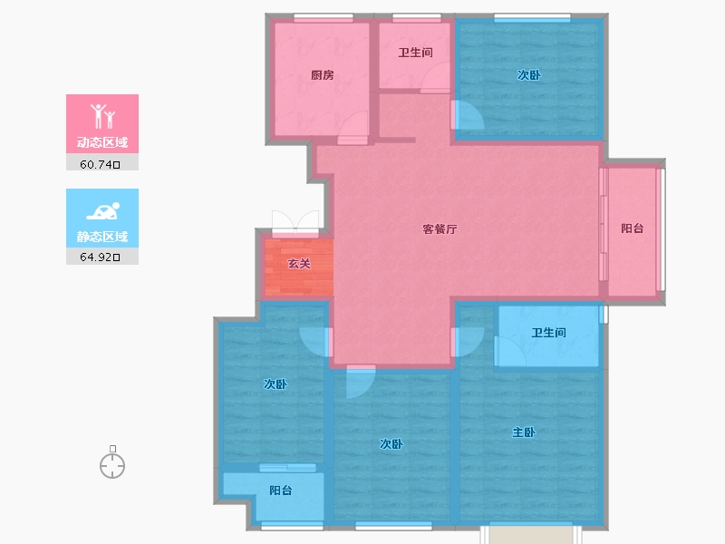 山东省-泰安市-鲁投尚府-112.03-户型库-动静分区