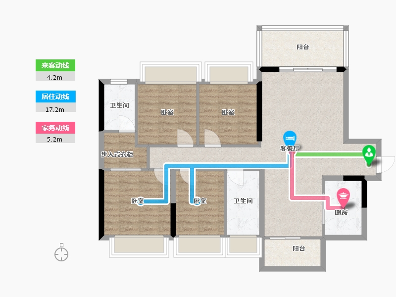 广东省-河源市-中兴体育新城-100.02-户型库-动静线