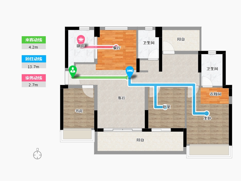 广东省-惠州市-金地招商中交未来花园-101.33-户型库-动静线