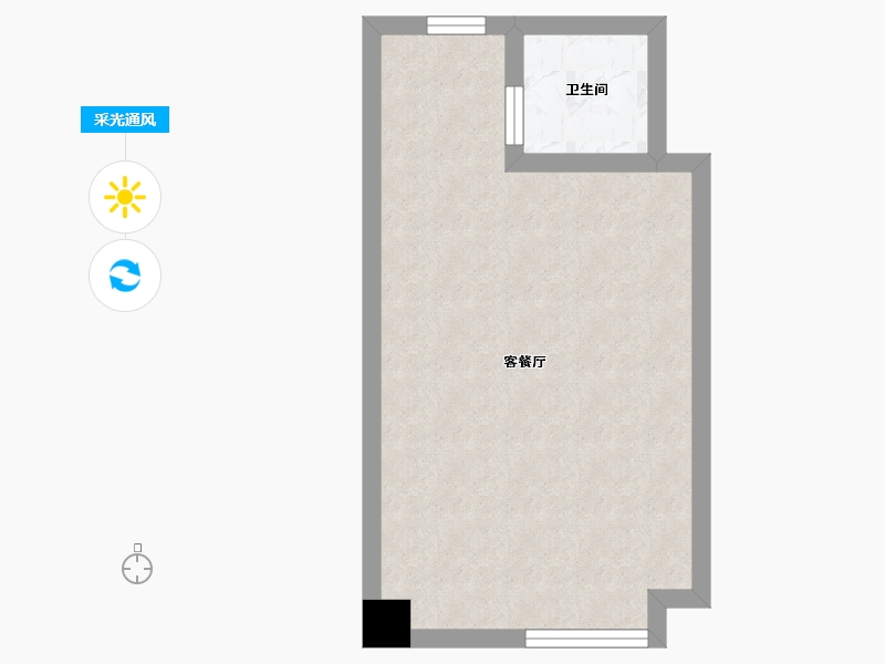 陕西省-西安市-亿润锦悦汇-32.55-户型库-采光通风