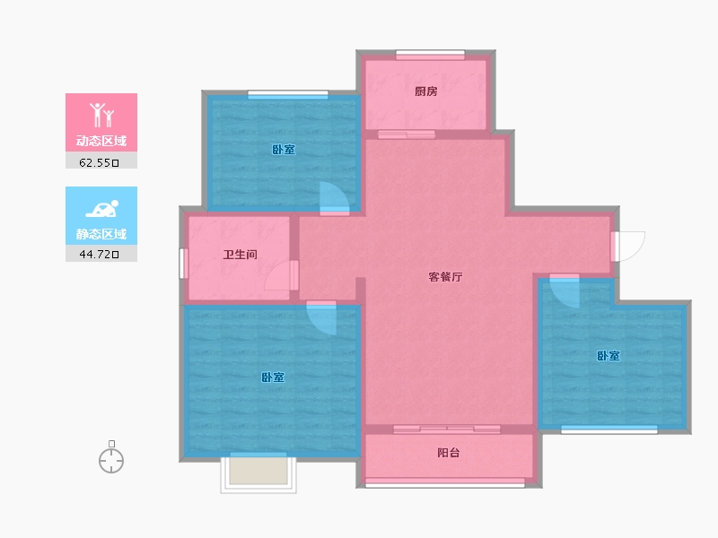 山东省-济宁市-久泰学府名都-95.99-户型库-动静分区