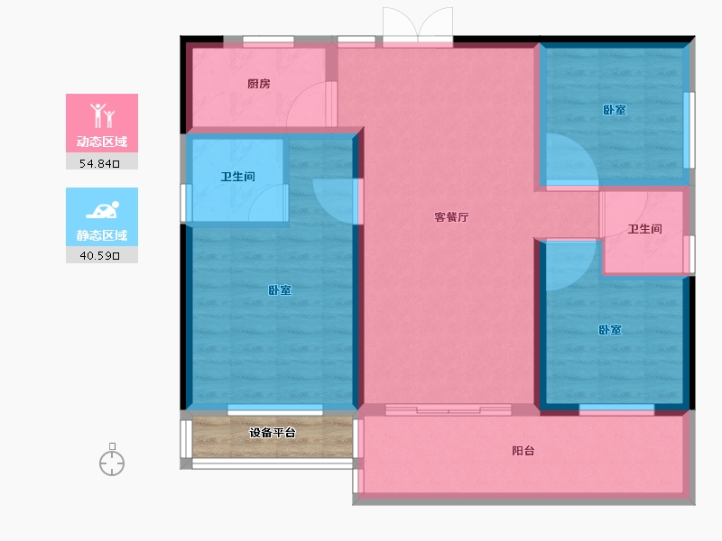 湖南省-岳阳市-金江学府-88.11-户型库-动静分区