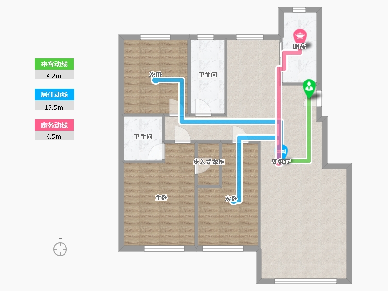 辽宁省-大连市-华润置地广场-102.01-户型库-动静线