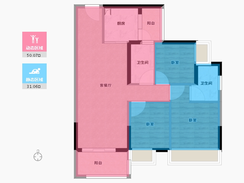 广东省-河源市-十里东岸·江语城-72.01-户型库-动静分区