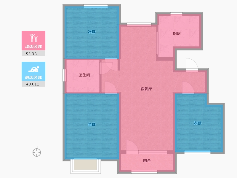 山东省-烟台市-中节能聚创新城-84.00-户型库-动静分区