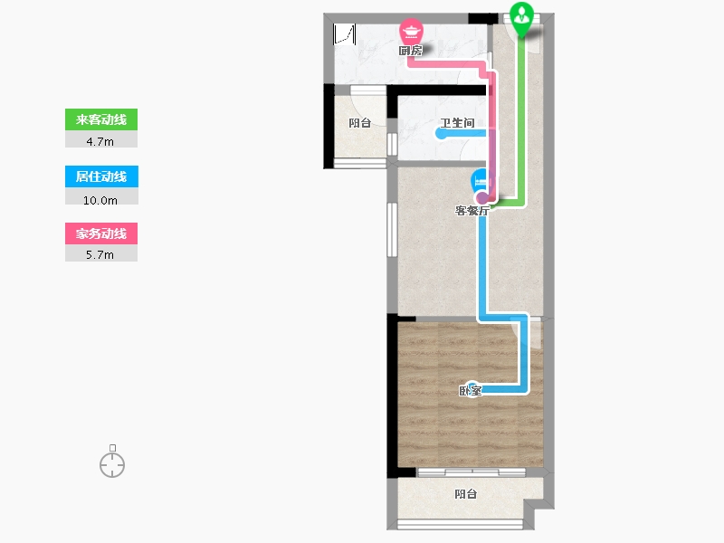 湖南省-衡阳市-银泰红城6~9期-46.00-户型库-动静线