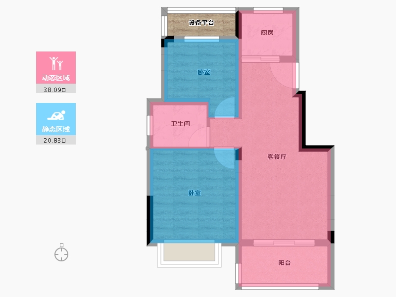 湖南省-岳阳市-金江学府-54.53-户型库-动静分区