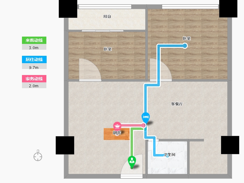 广东省-东莞市-华南茶叶创意园菁英时代-83.00-户型库-动静线