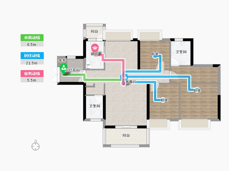 广东省-阳江市-永光·雍和花园-100.23-户型库-动静线