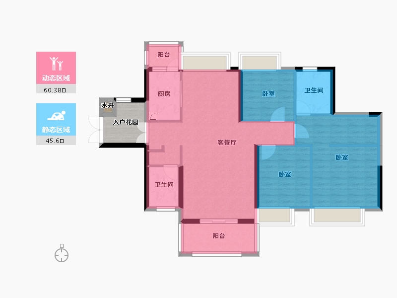 广东省-阳江市-永光·雍和花园-100.23-户型库-动静分区