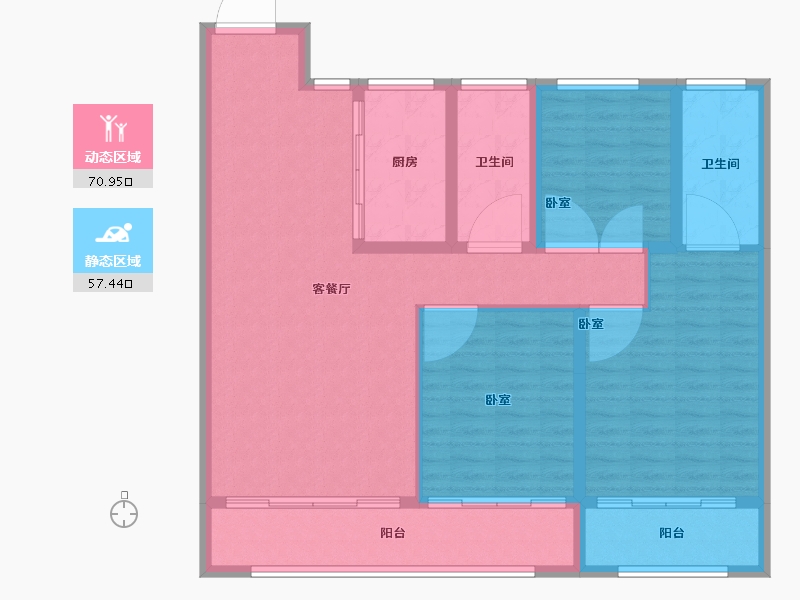 山东省-淄博市-福园-117.00-户型库-动静分区