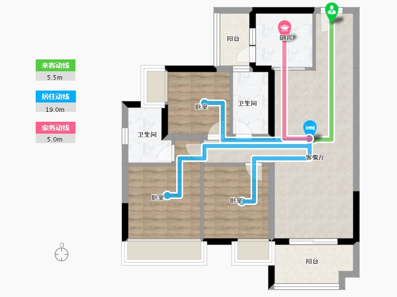 广东省-河源市-十里东岸·江语城-72.99-户型库-动静线