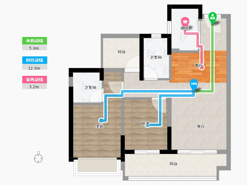 广东省-惠州市-金地招商中交未来花园-68.75-户型库-动静线