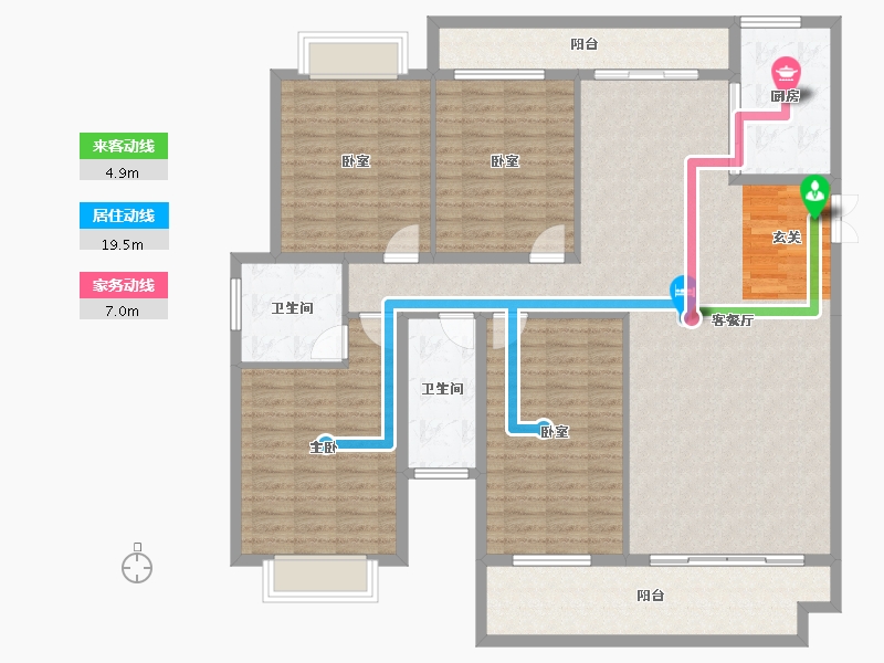 湖南省-衡阳市-金星·湘江雅院-154.94-户型库-动静线