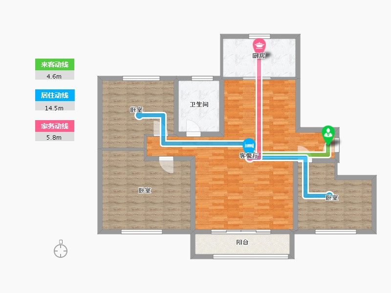 山东省-济宁市-久泰学府名都-110.00-户型库-动静线